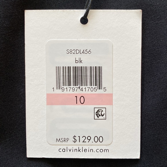 CALVIN KLEIN 🖤BLACK🖤 SLEEVELESS CLASSIC DRESS SIZE 10 🌟NWT🌟 - Picture 13 of 17
